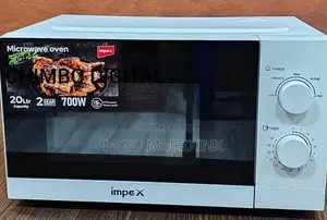 Impex Mo8101a 20-Liter Microwave Oven With a White Finish.