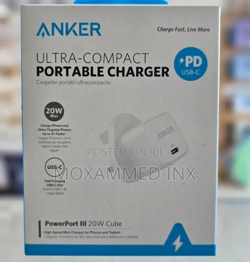 A2149K21 Anker Powerport III20w Cube Charging Adapter