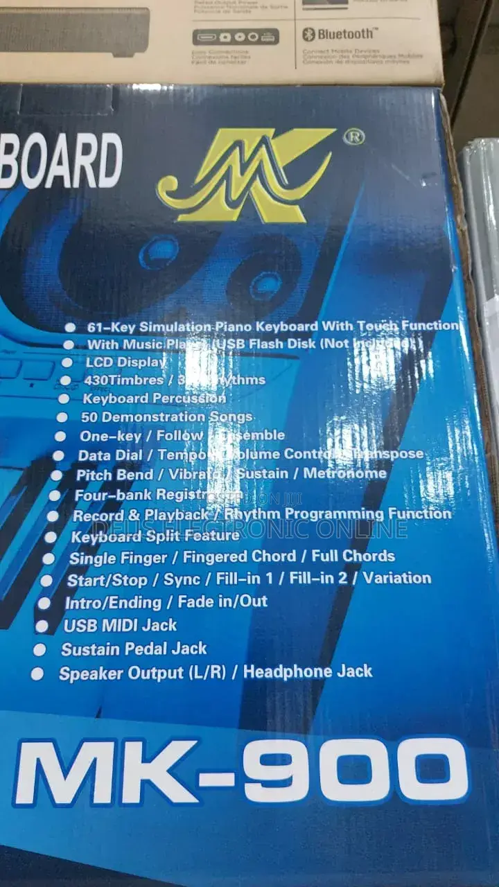 Mk900 Keyboard, Kinanda, Midi, Flash Popote Unapiga 550,000 X_Stand