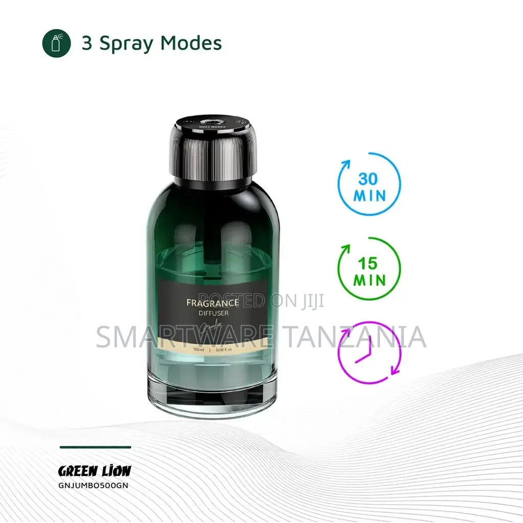 Green Lion Jumbo Fragrance Diffuser, 500 mL Capacity, 3 Spray Modes