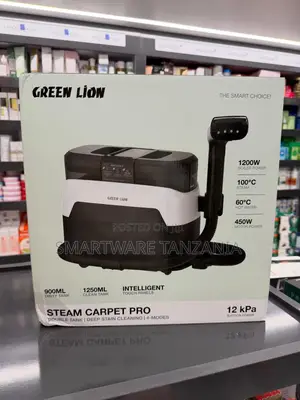 Green Lion Steam Carpet Pro 1200W, 900ML Dirty Tank, 1250ML Clean Tank