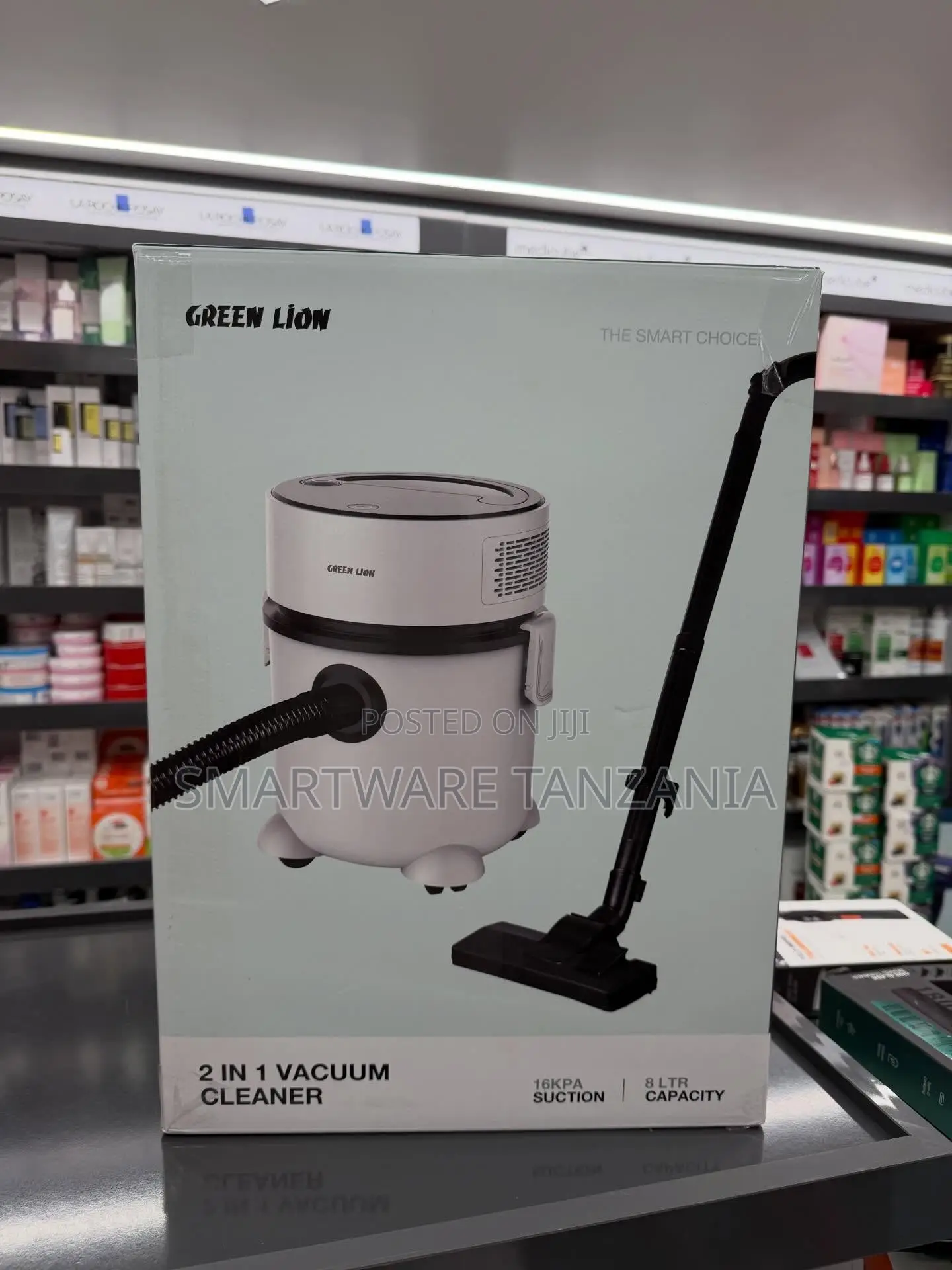 Green Lion 2 in 1 Vacuum Cleaner With 16KPA Suction and 8L Capacity