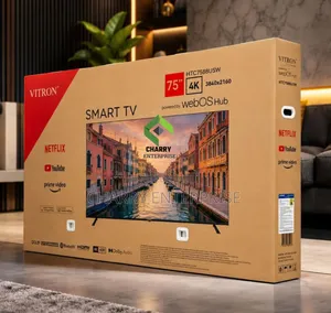 Vitron Frameless Smart TV 75 Inch With Bluetooth Quality Display