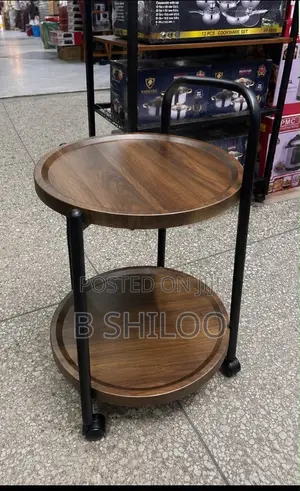 Side Table With 2 Racks
