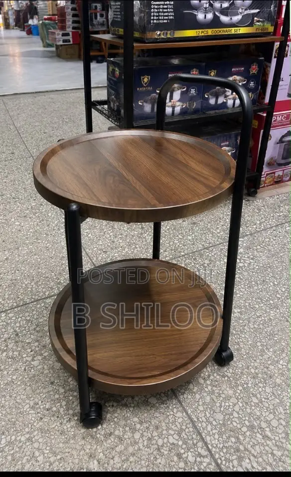 Side Table With 2 Racks