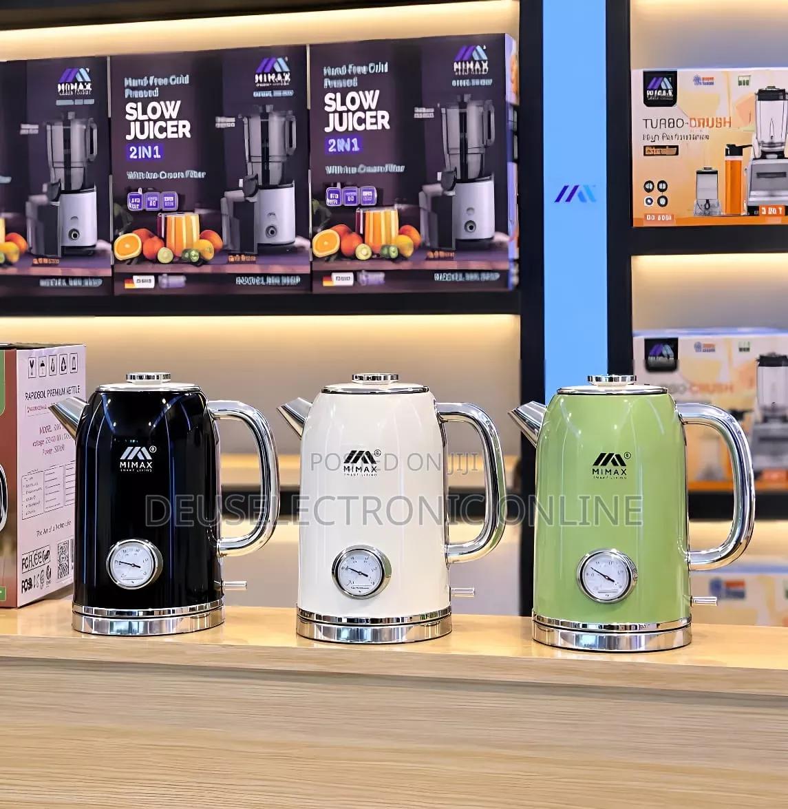 Mimax Rapidboil Premium Kettle*
*Tsh/=99000
*Mx-777j / 1800w/ 2.3l*