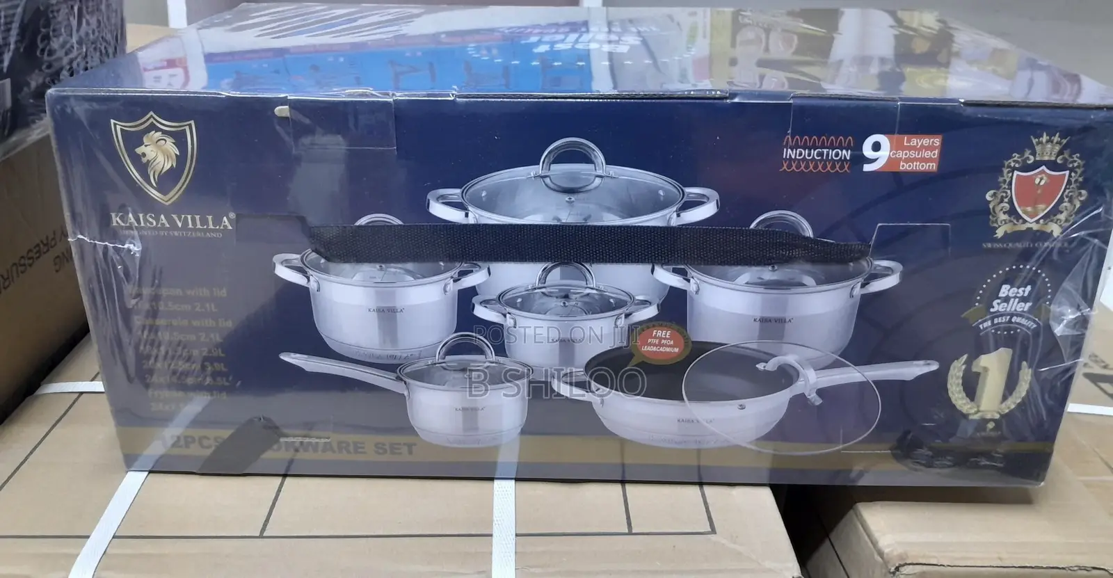 Kaisavilla 12 PCS Cookware Set