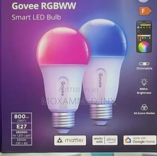 Govee RGBWW Smart LED Bulb WifiPack of 2pcs