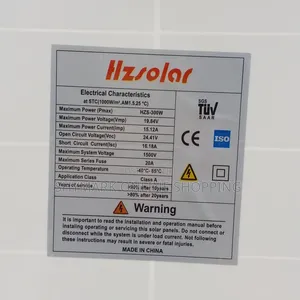 Hzsolar Solar Panel Mono 36V 300W