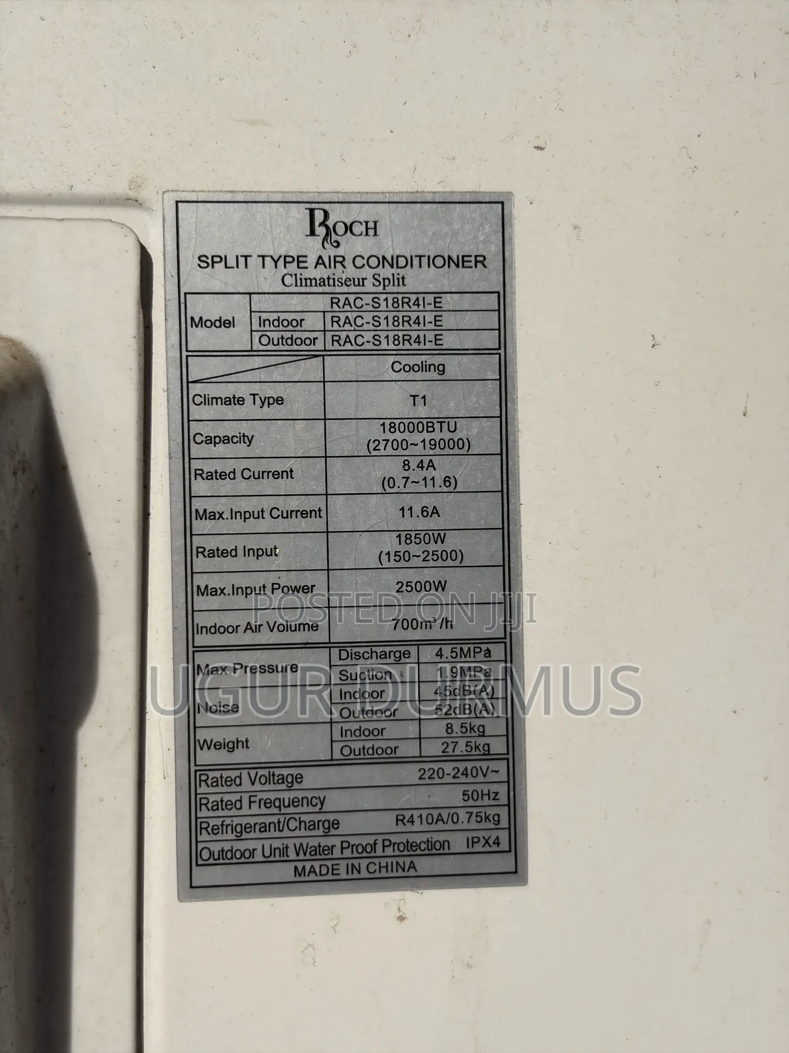 Roch AC 18.000 BTU Inverter