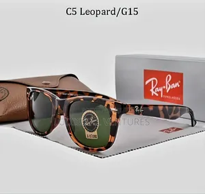 Ray Ban Original Sun Glasses ,Leopard Design + Full Package.