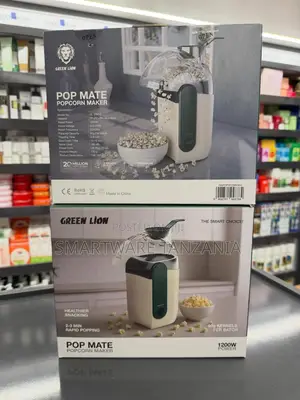 Green Lion Pop Mate Popcorn Maker 1200W Power, 60g Per Batch, Aluminum