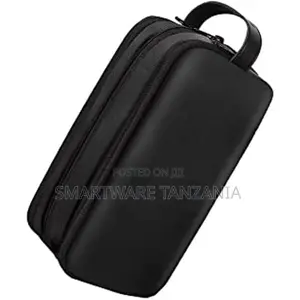 Green Lion Tirana Travel Pouch, PU Leather, Water-Resistant, Black
