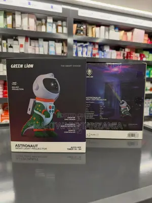 Green Lion Astronaut Night Light Projector With 360° Galaxy Projection