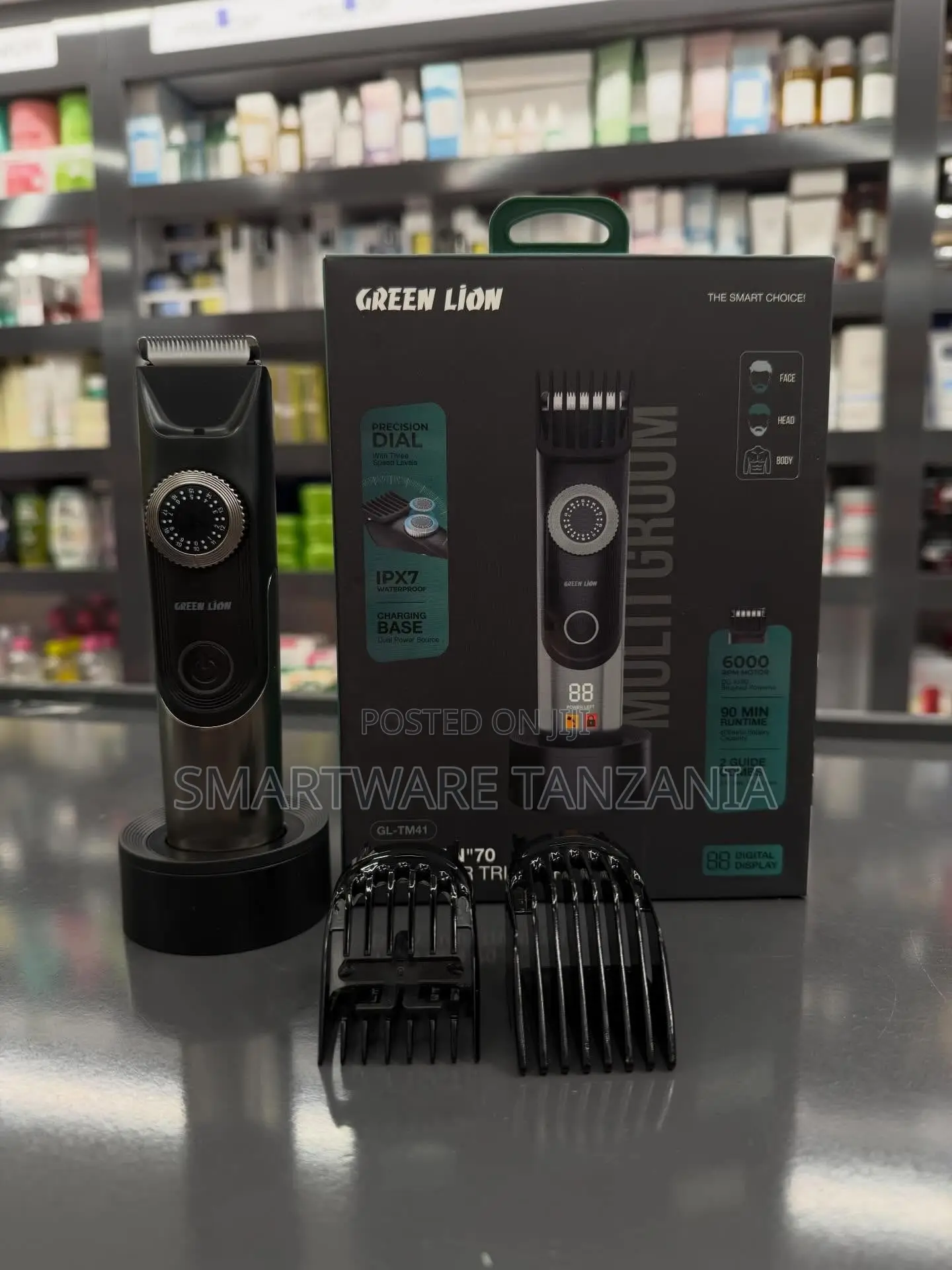 Green Lion Multi-Grooming Trimmer With Precision Dial and IPX7 Rating