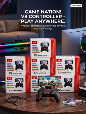 High-Quality Game Controller Pad V8