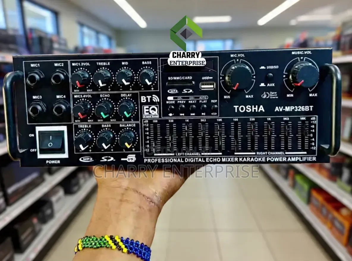 DIGITAL Karioke Audio Amplifier 1200W Double Equilaizer (Left Right}