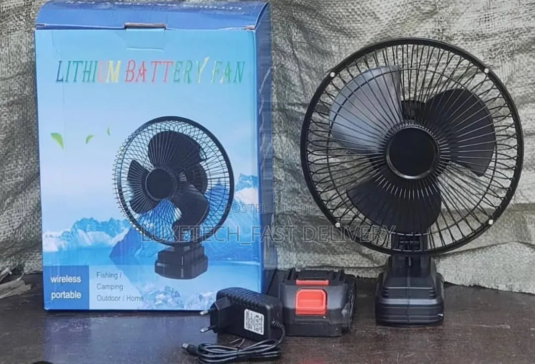 Portable Rechargeable Lithium Battery Mini Fan – Cordless Table Fan
