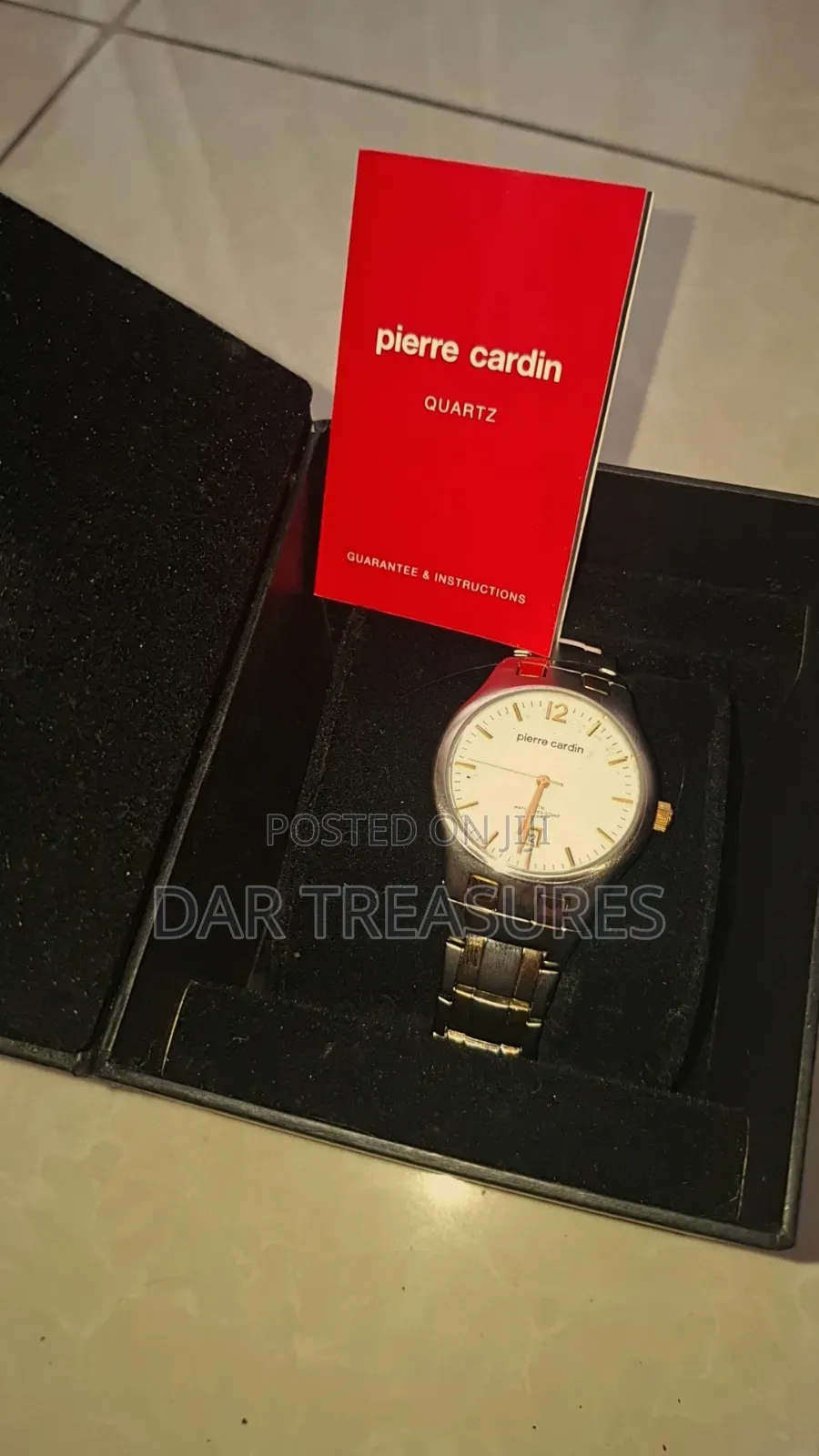 Original Pierre Cardin Men's Quartz Watch - Full Box Manual