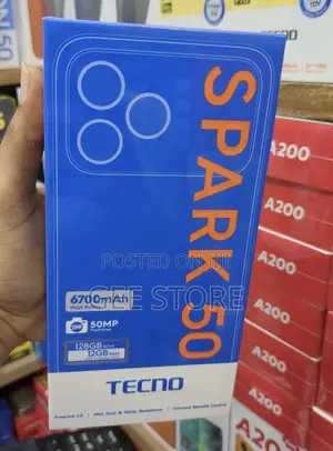 New Tecno Spark 50 128 GB Black