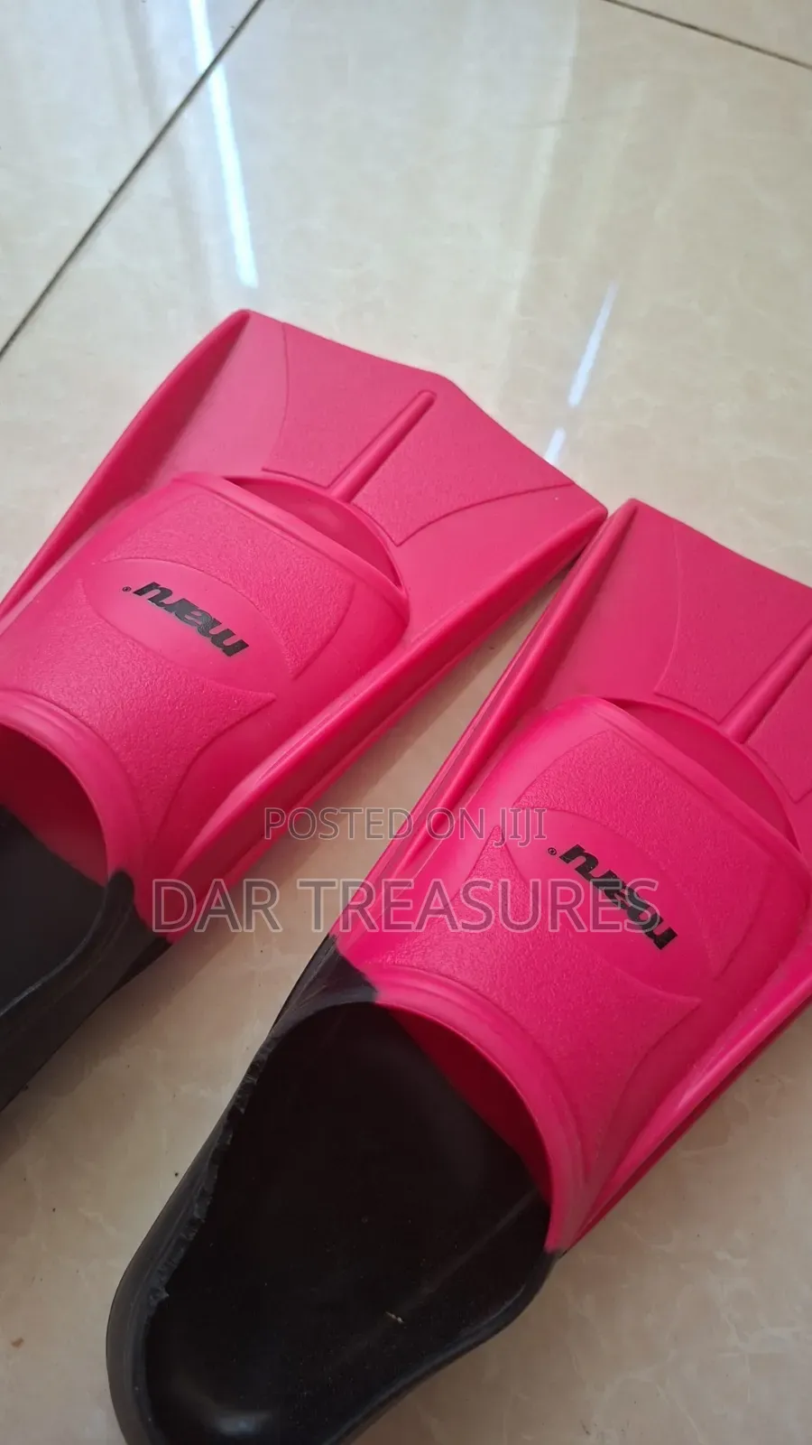 Original Maru Swim Training Fins - Pink/Black (Size EU 35-36)