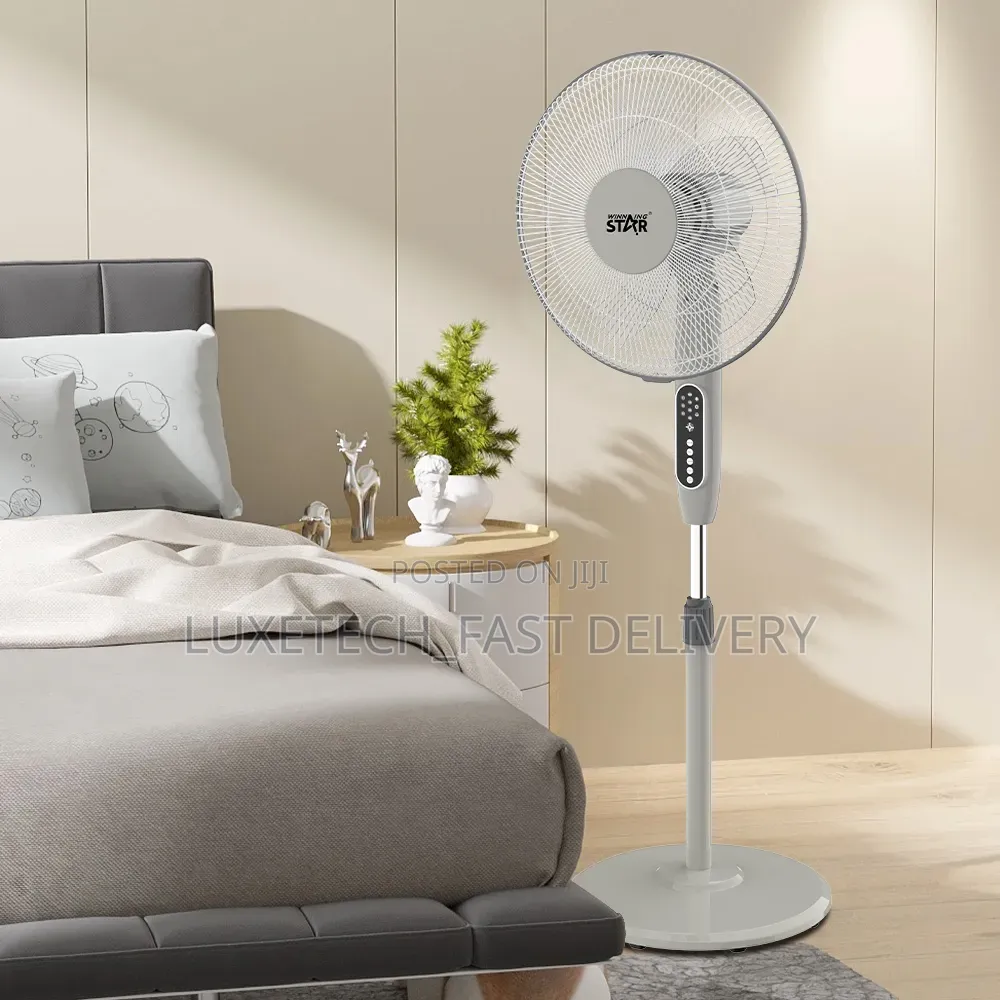 Winning Star ST-4020 16-Inch Electric Stand Fan – 3 Speed With Timer