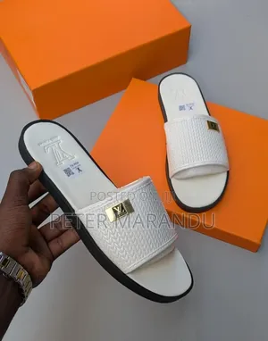 Slippers Za Ngozi Za Louis Vuitton