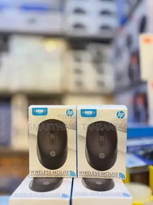 HP Wireless Mouse, 2.4GHz USB Receiver, Plug-and-Play, Black Color