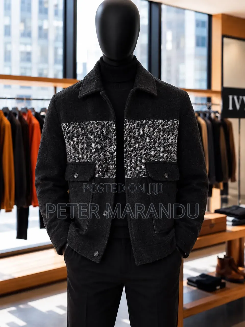 Men's Premium Woolen Casual Jacket Mpya Kabisa! 