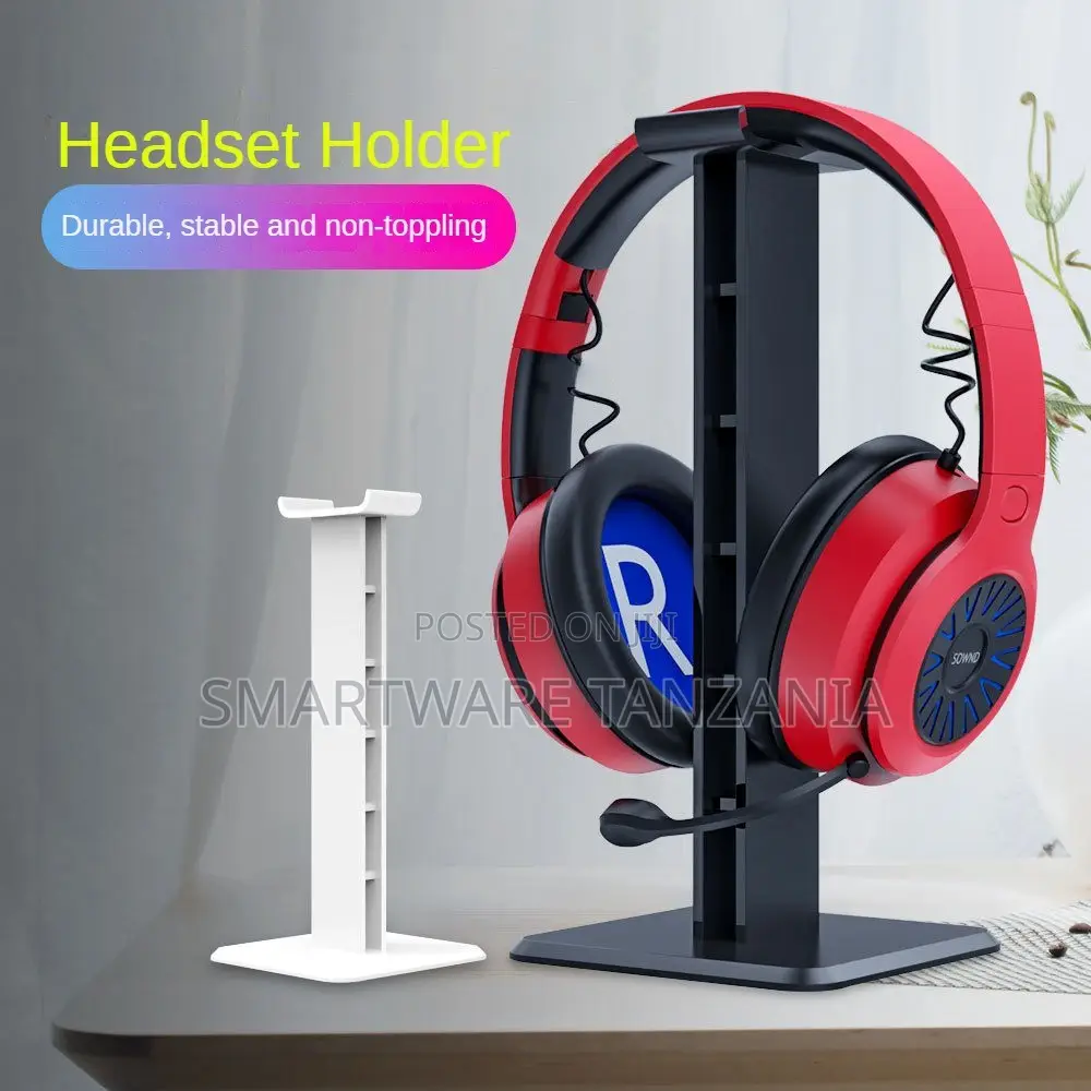 Headset Holder Stand for Gaming Headphones, Plastic, Non-Slip Base