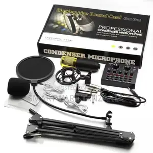 Live Sound Card Suspension Microphone Kit Broadcasting Condenser