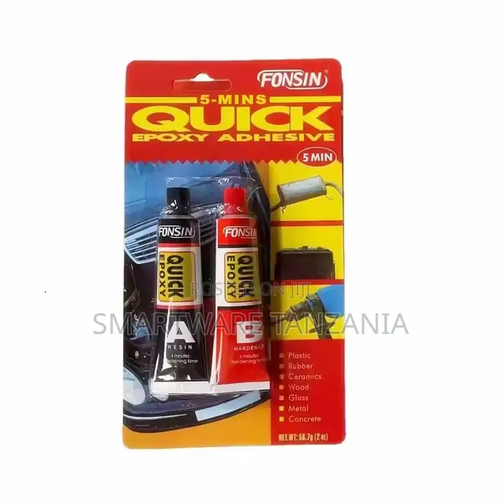 FONSIN Quick Epoxy Adhesive 5-Minute Set, 2-Part Resin and Hardener