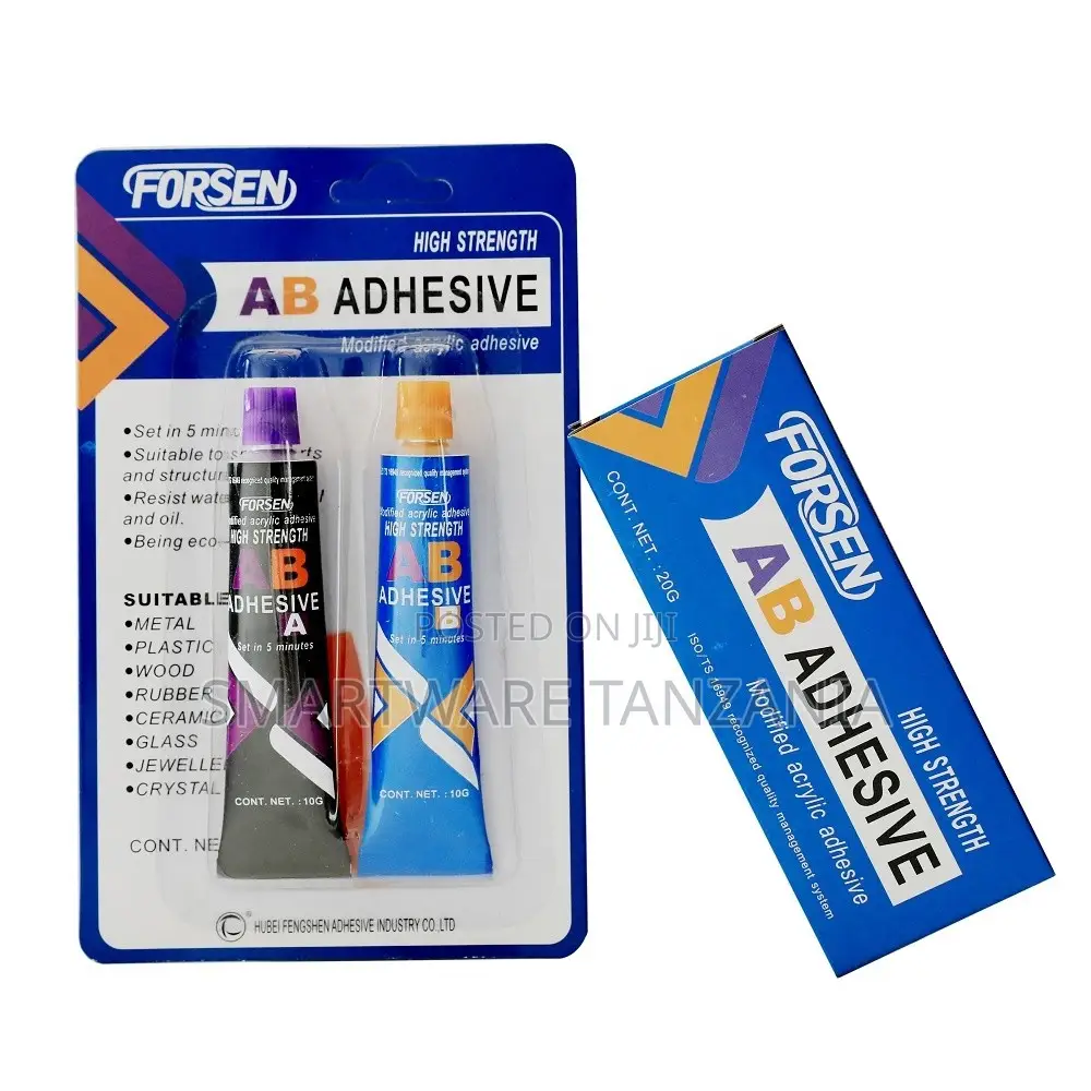 Forsen AB Adhesive, High Strength, Modified Acrylic, 2 X 10g Tubes