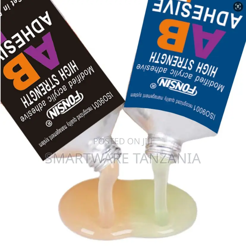 Fonsin 2-Part AB Adhesive, High Strength, 50ml Total Volume, Clear