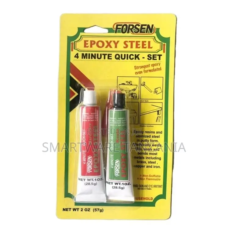 Forsen Epoxy Steel 4 Minute Quick-Set Adhesive, Strong Bonding Formula