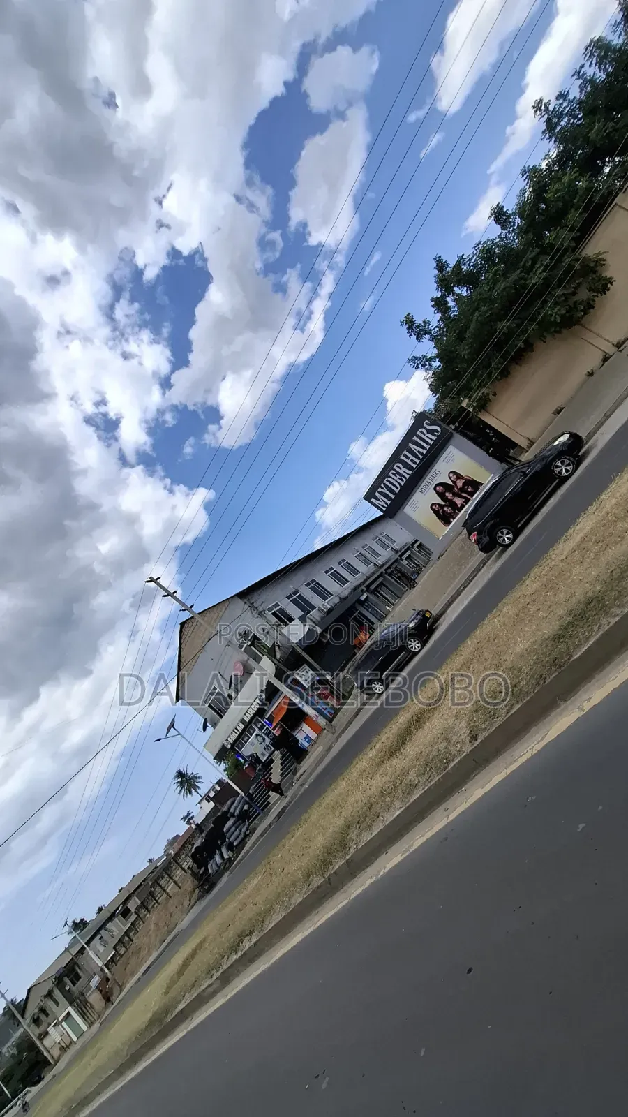 Busness Centre Market Look Main Road at Sinza Legho