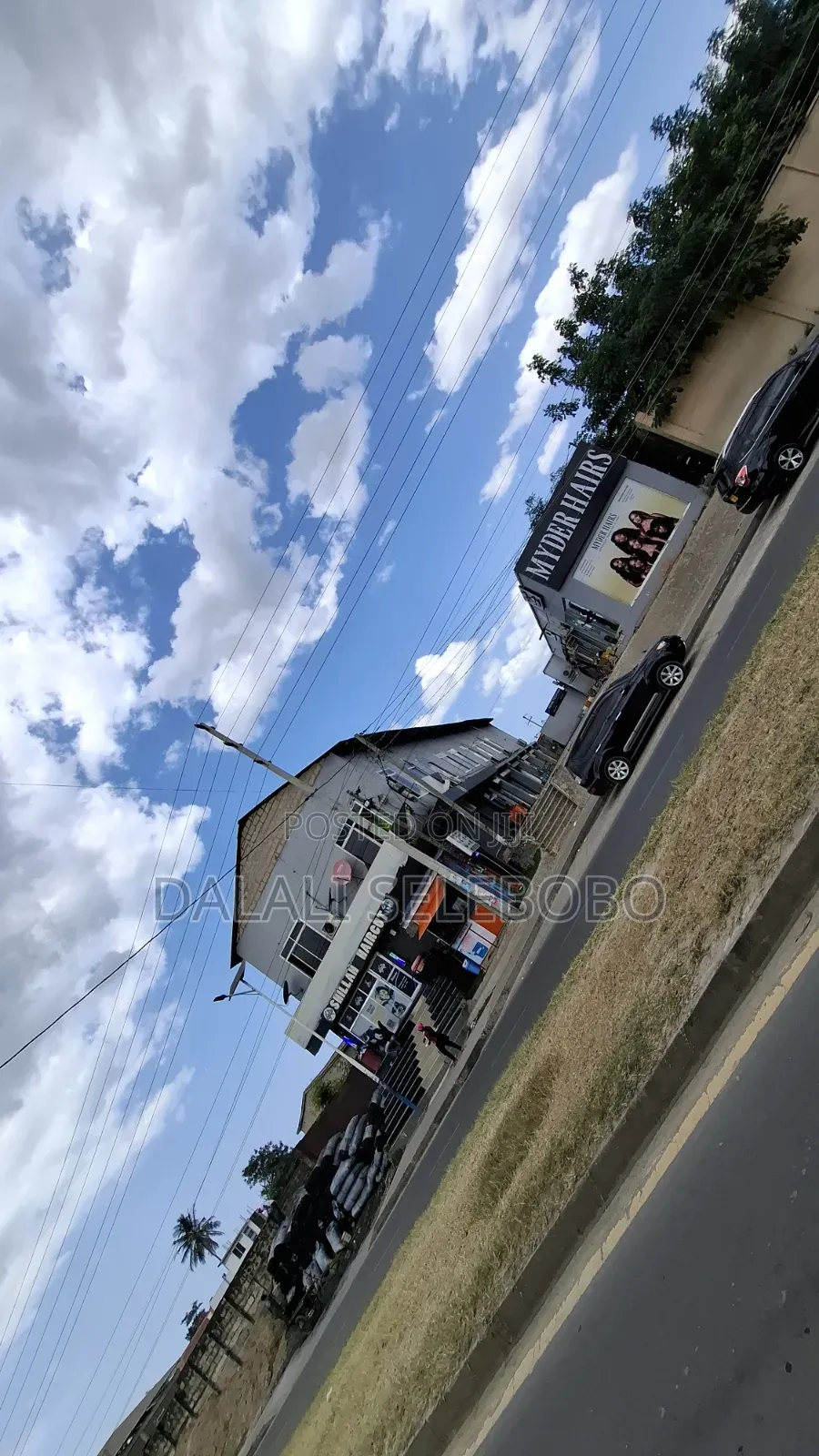 Busness Centre Market Look Main Road at Sinza Legho