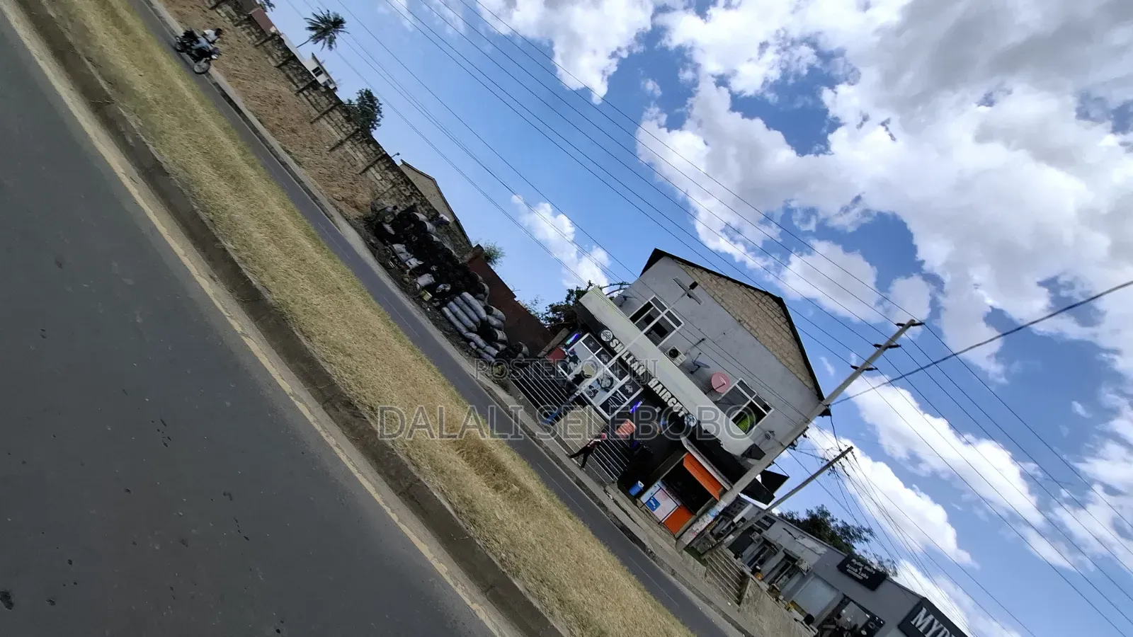 Busness Centre Market Look Main Road at Sinza Legho