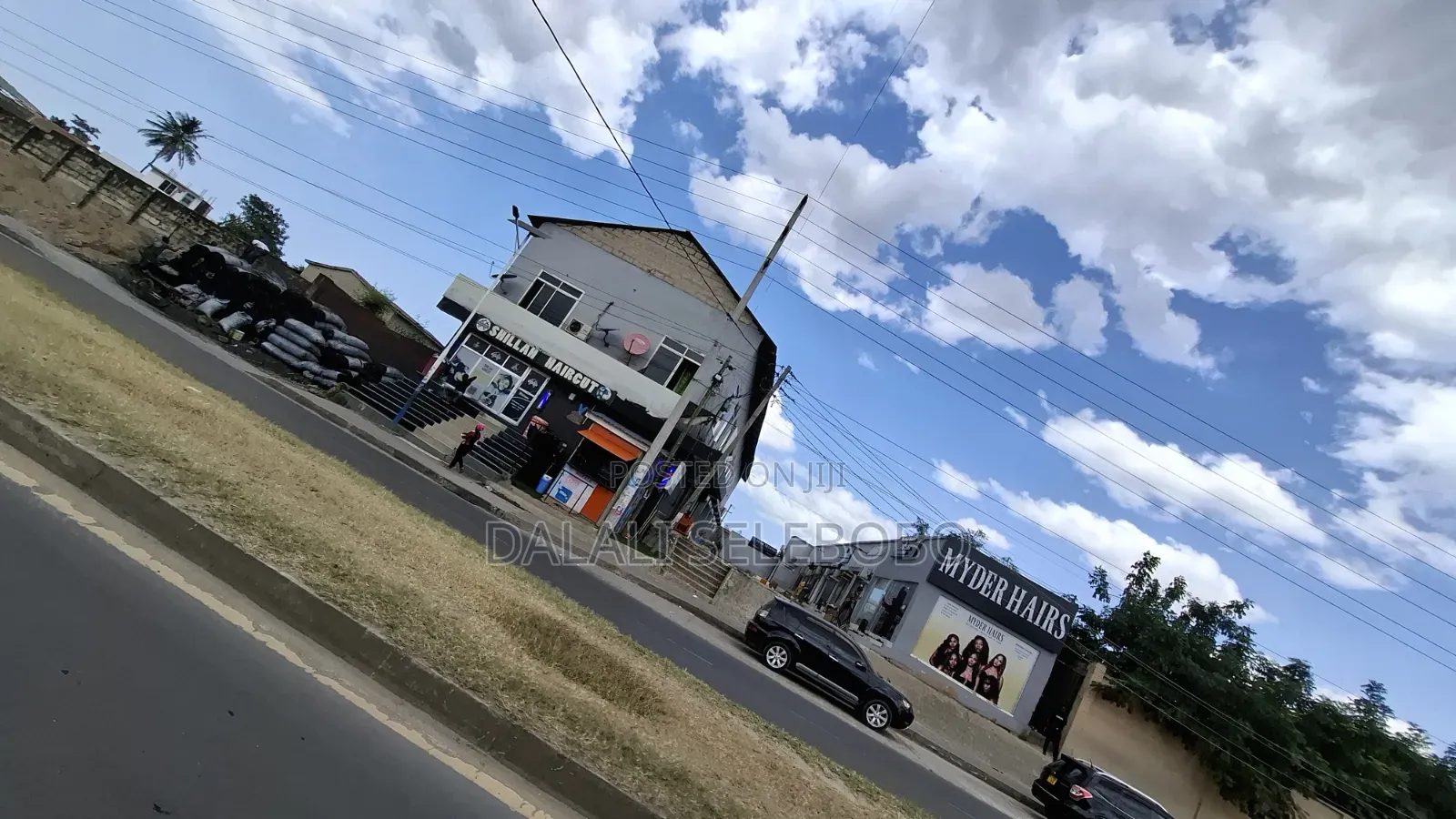 Busness Centre Market Look Main Road at Sinza Legho