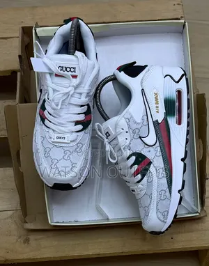 Nike Airmax Brand Men's Leather Sneaker Shoes GUCCI 4 Colours