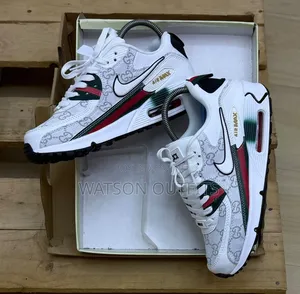 Nike Airmax Brand Men's Leather Sneaker Shoes GUCCI 4 Colours