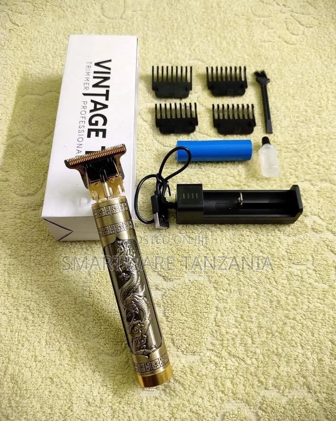 Vintage Professional Hair Trimmer With Dragon Design Adjustable Length