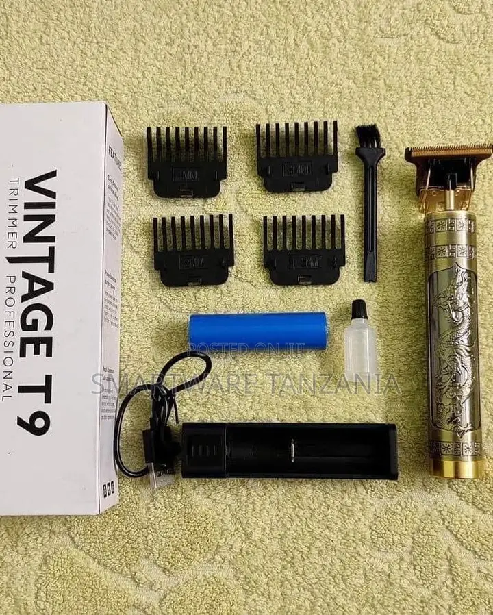 Vintage T9 Professional Cordless Hair Trimmer With Adjustable Combs
