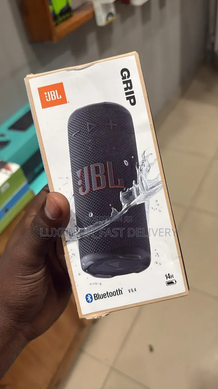JBL Grip Portable Bluetooth Speaker – With 14H Battery, LED Lights
