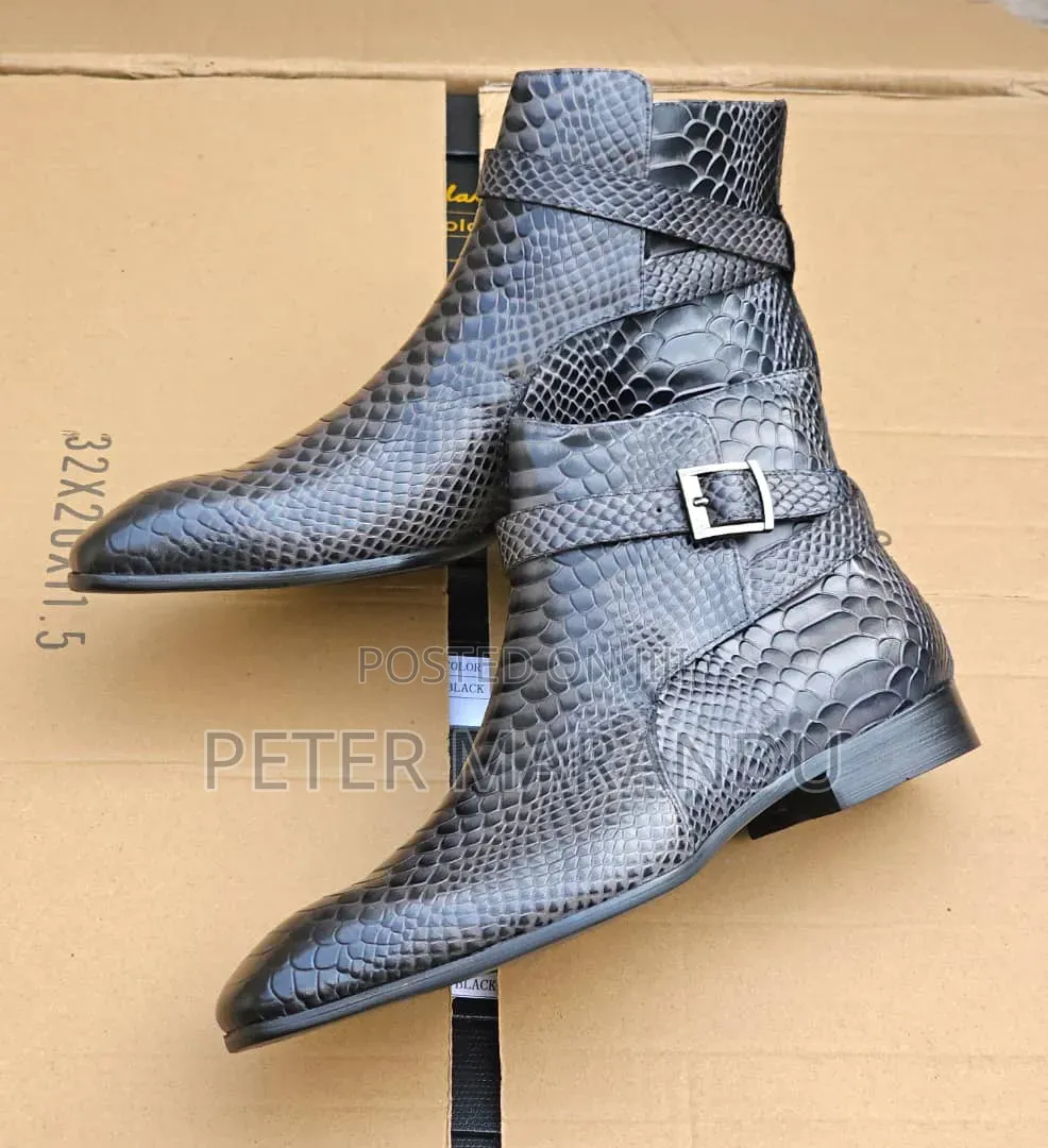 Men's High-End Luxury Leather Dress Boots