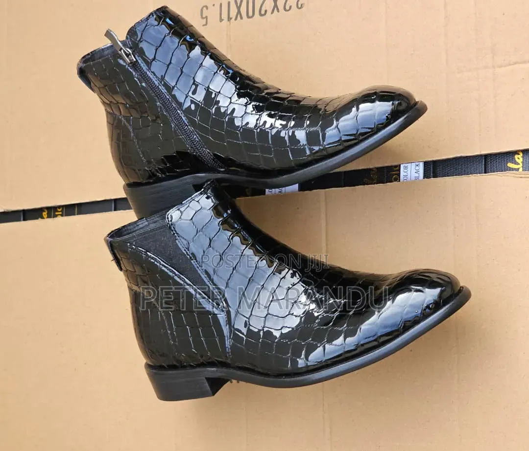 Men's High-End Luxury Leather Dress Boots