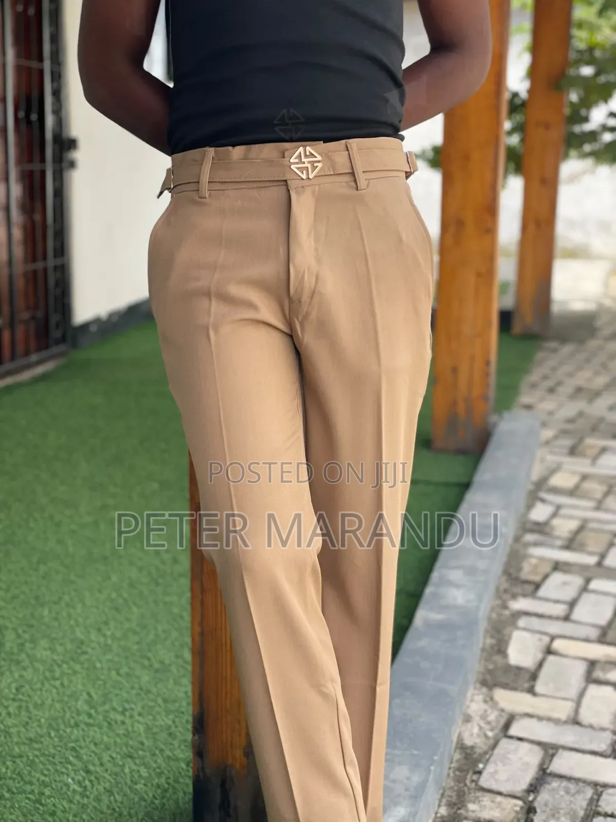 Men's Bootcut/Flared Trousers With Side Slit - Trendy Casual Pants