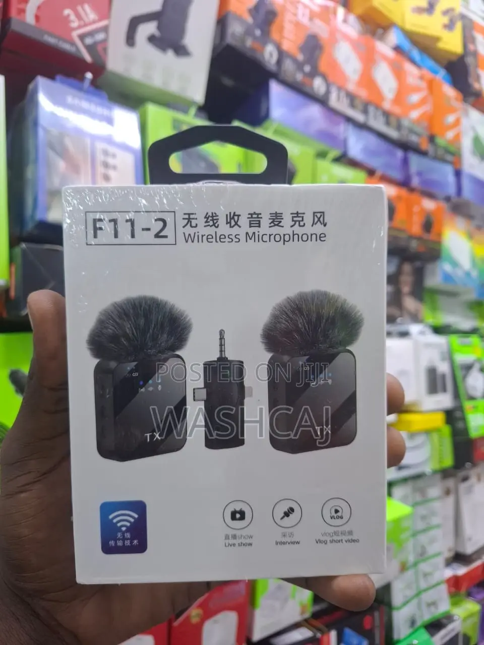 F11-2 Wireless Microphone Kit for Live Shows and Vlogging