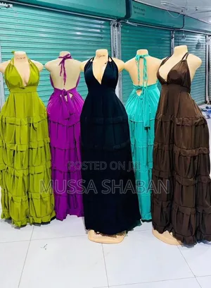 Sleeveless Floor-Length Big Swing Dressss at Affordable Prices