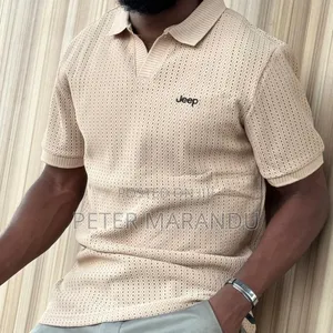 Premium Men's Jeep Knit Polo Shirts - Trendy Casual Wear